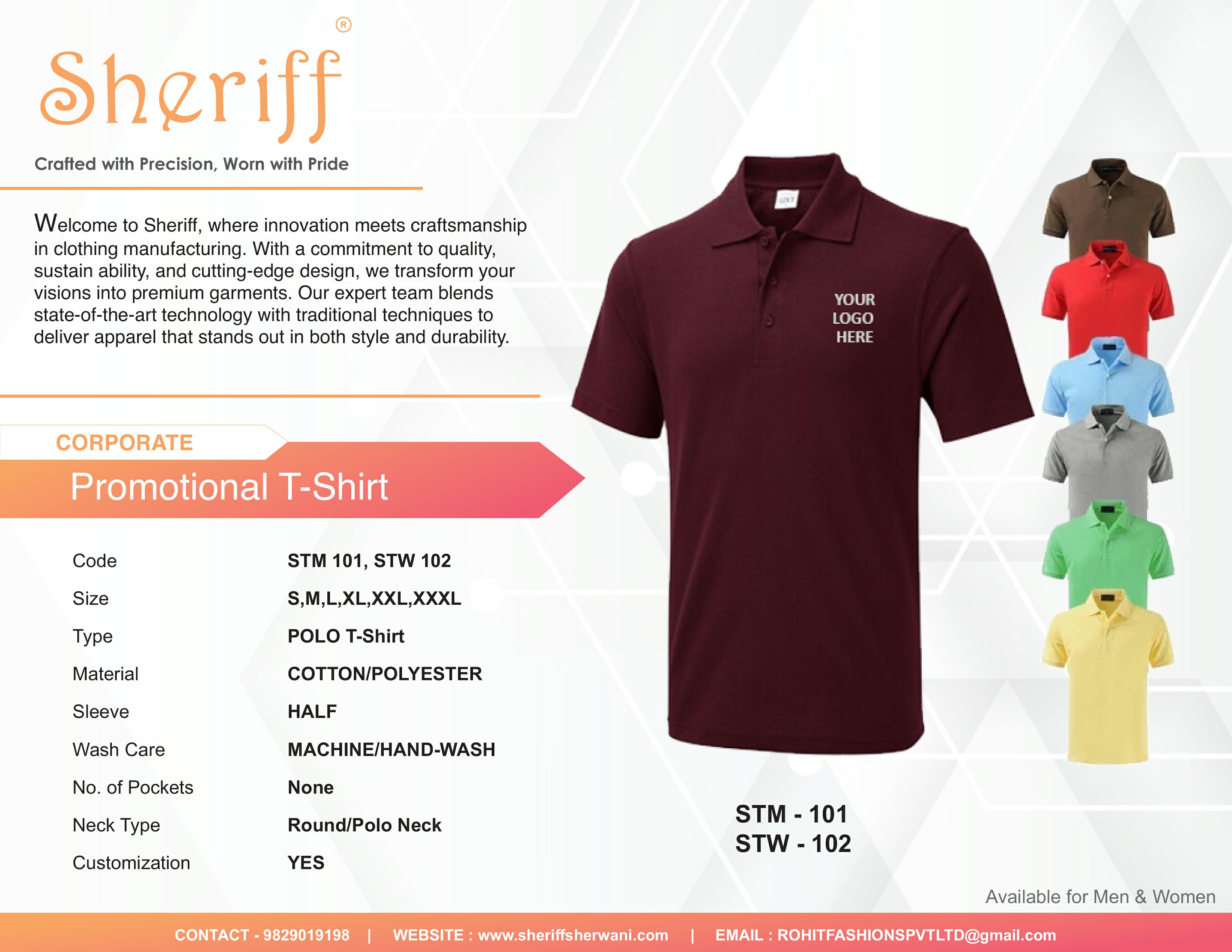 Conference/Workshop Uniform T-Shirt | Half Sleeve Knitted Polyester Cotton