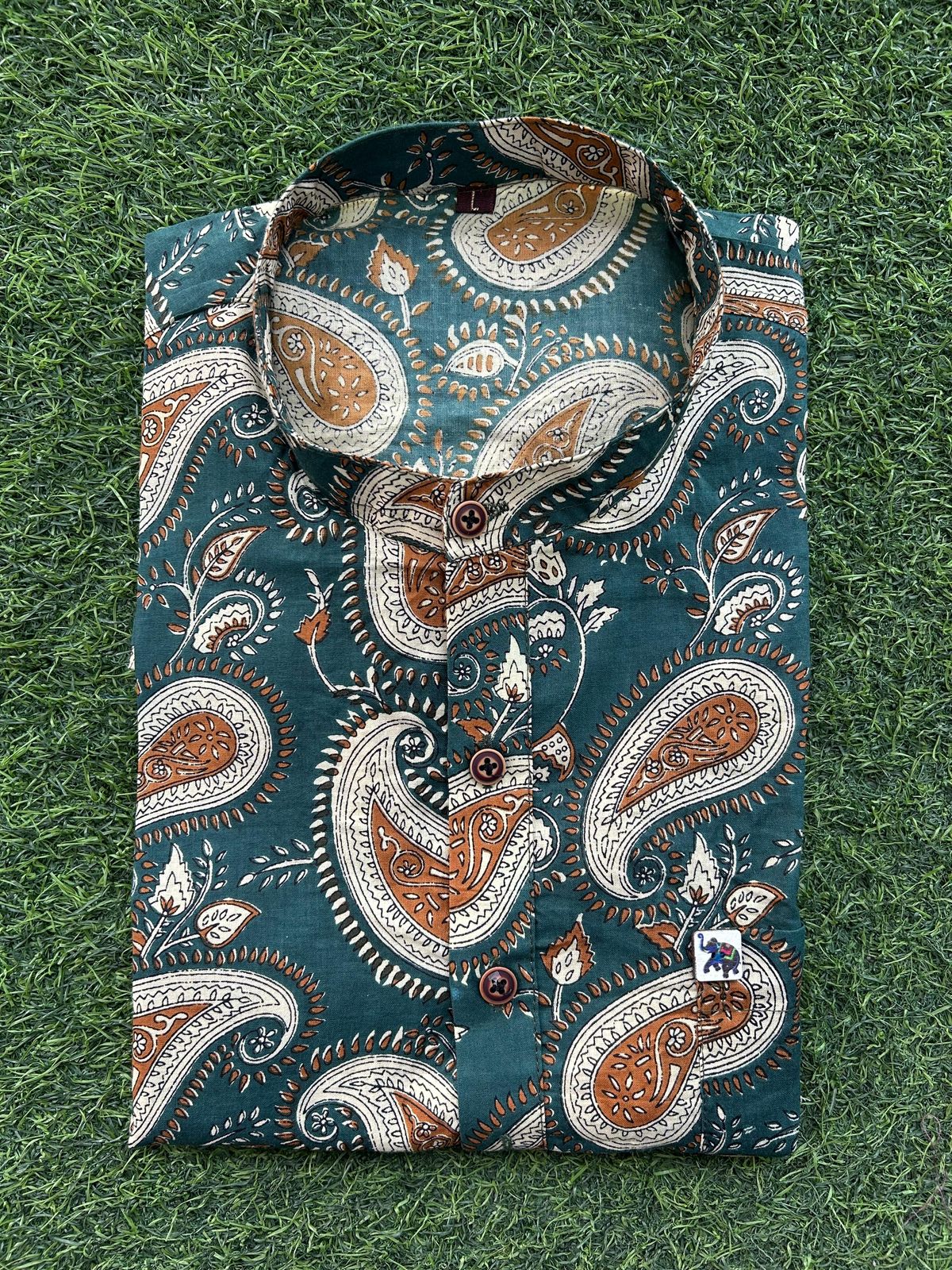 Half Sleeve Printed Cotton Shirt for Men | Summer Casual Daily Wear - Image 24