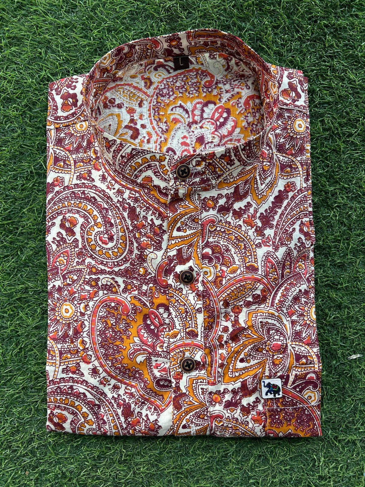 Half Sleeve Printed Cotton Shirt for Men | Summer Casual Daily Wear - Image 23