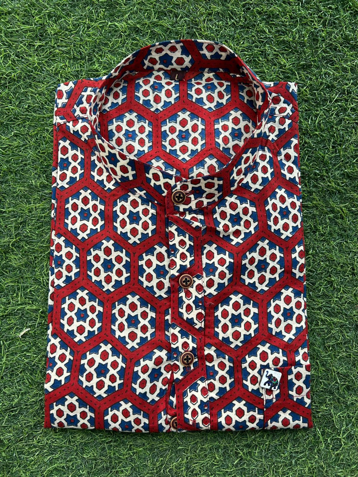 Half Sleeve Printed Cotton Shirt for Men | Summer Casual Daily Wear - Image 13