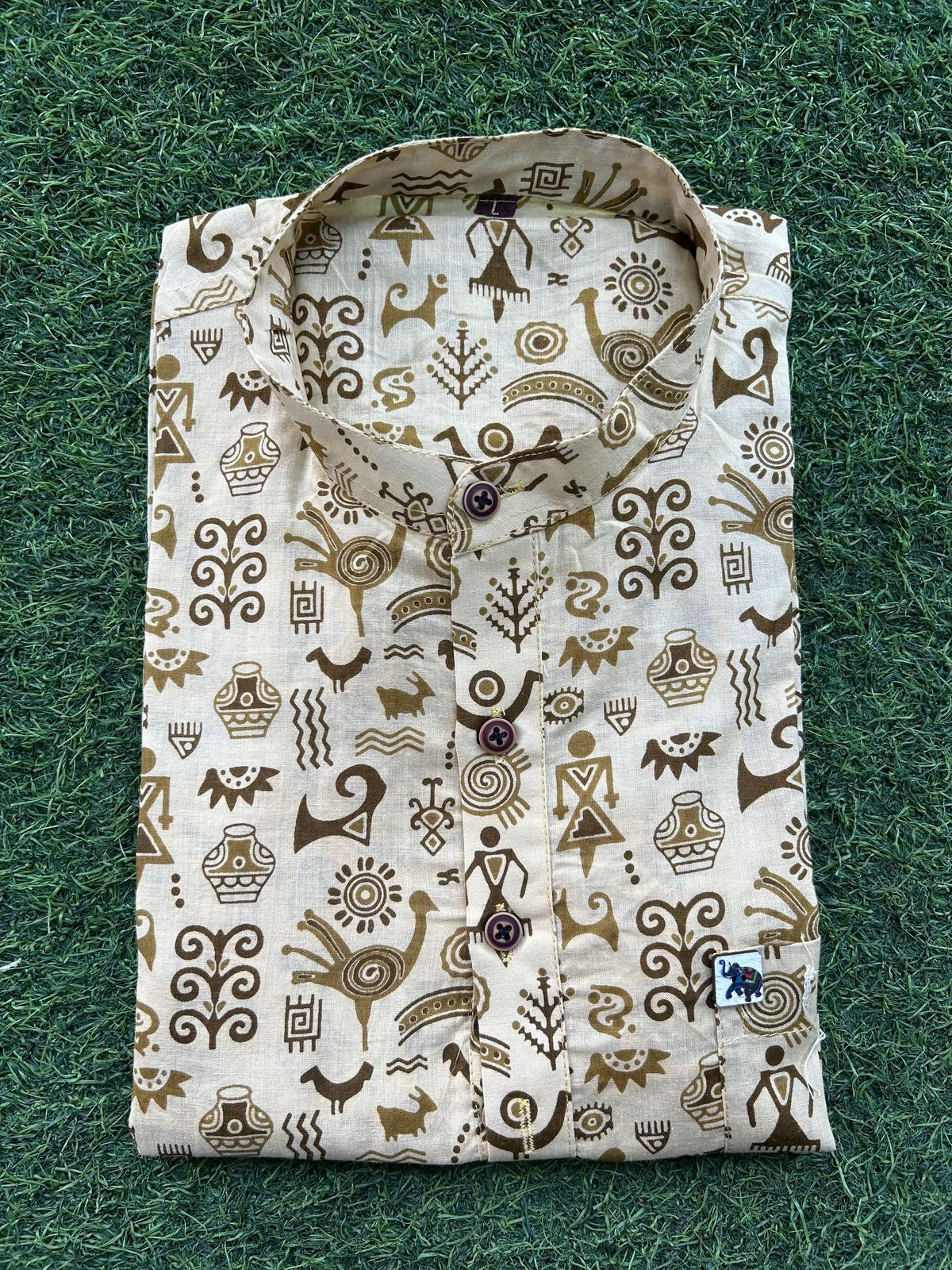 Half Sleeve Printed Cotton Shirt for Men | Summer Casual Daily Wear - Image 10