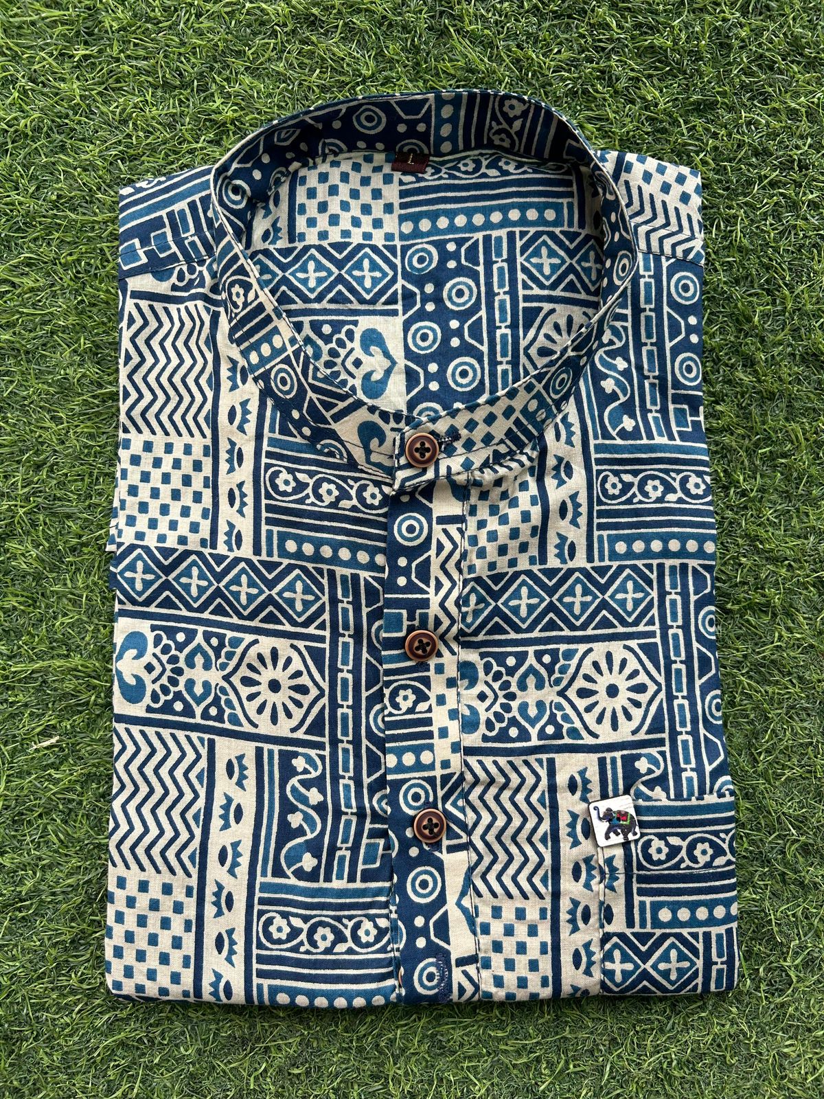 Half Sleeve Printed Cotton Shirt for Men | Summer Casual Daily Wear - Image 8