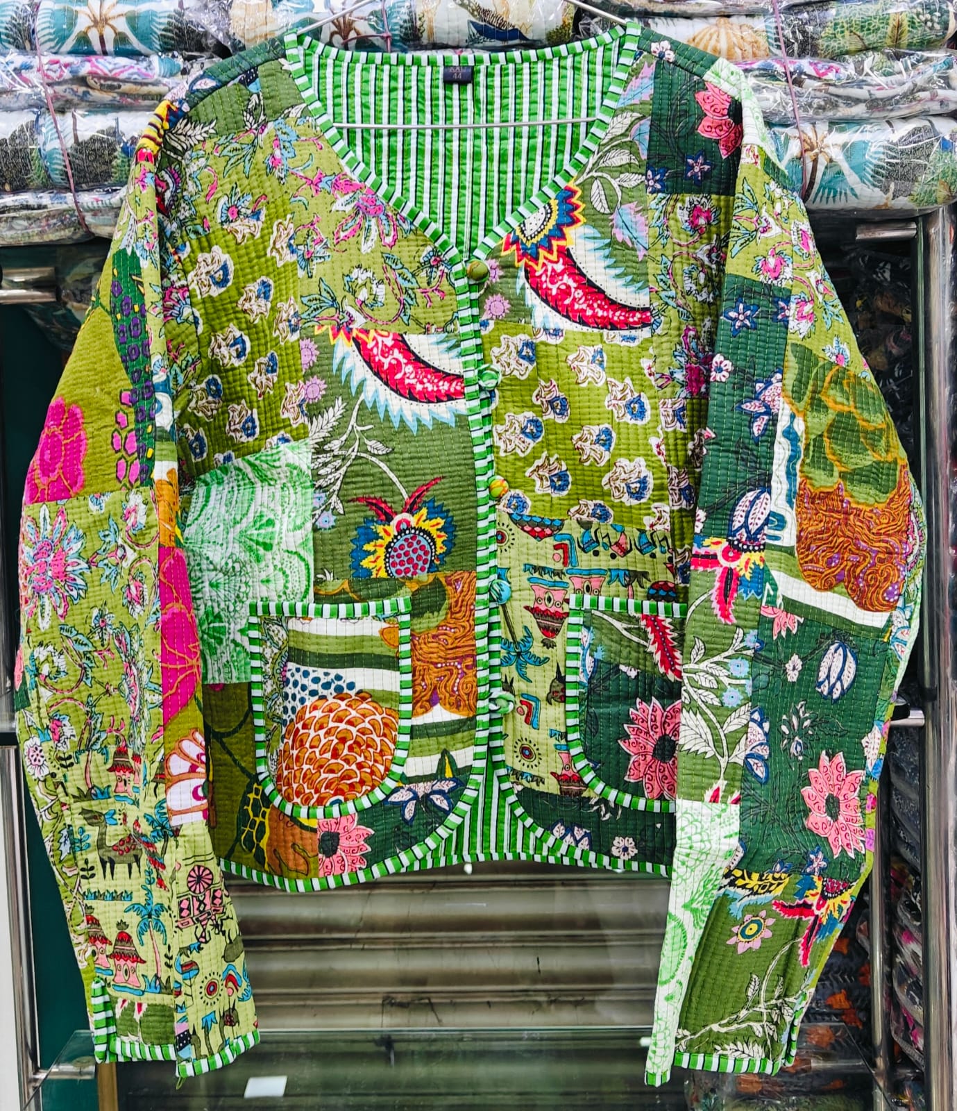 Women’s Ethnic Printed Cotton Jacket | Full Sleeve Indie Wear - Image 5