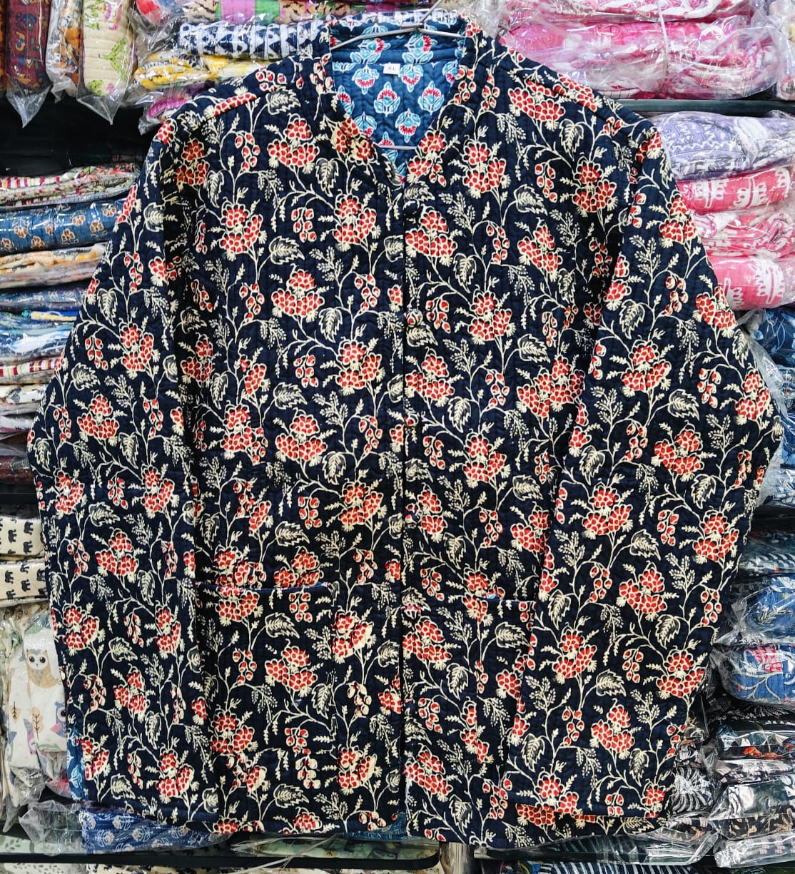 Women’s Ethnic Printed Cotton Jacket | Full Sleeve Indie Wear - Image 3