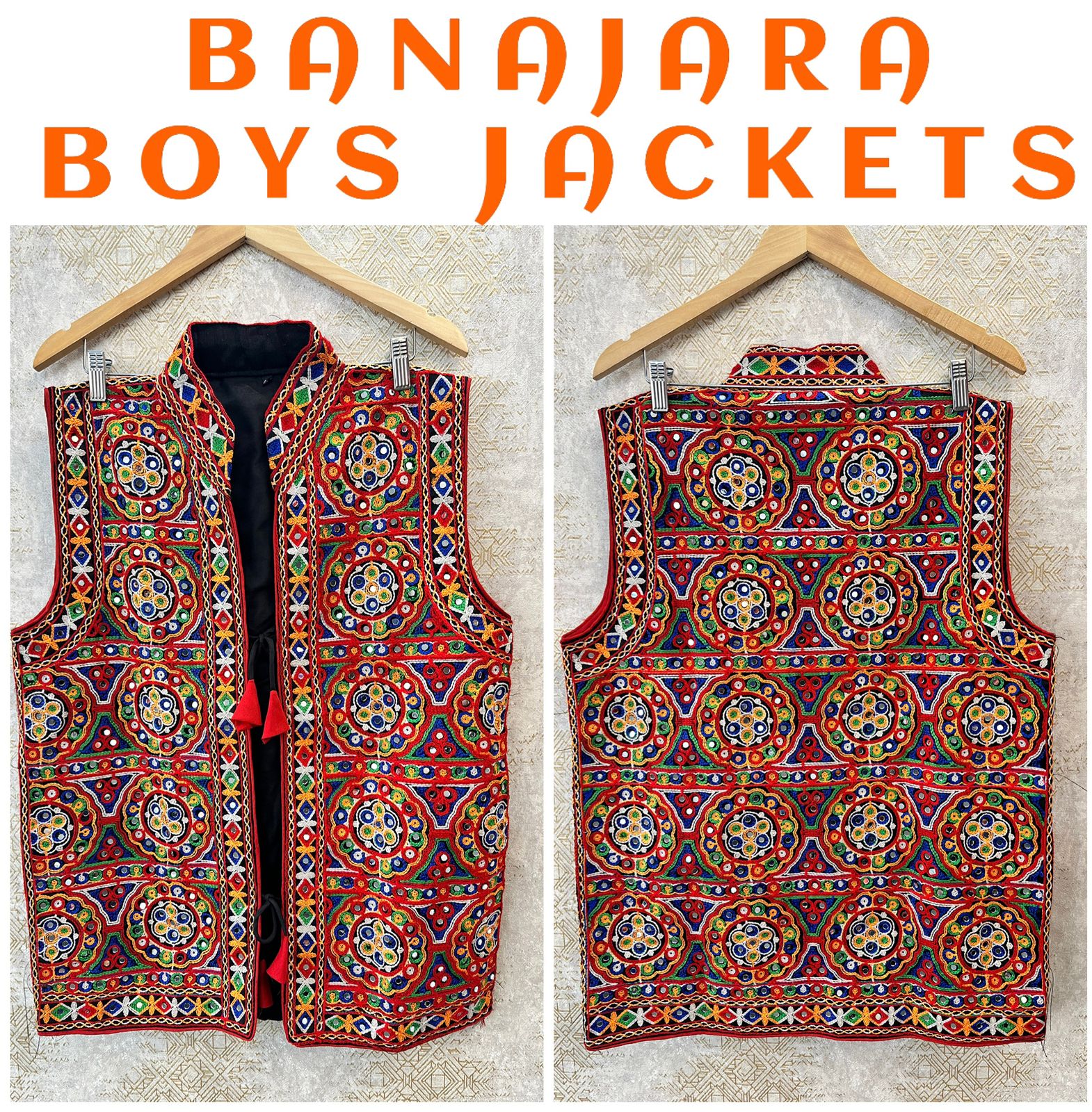Banjara Boys Jacket – Traditional Embroidered Ethnic Wear