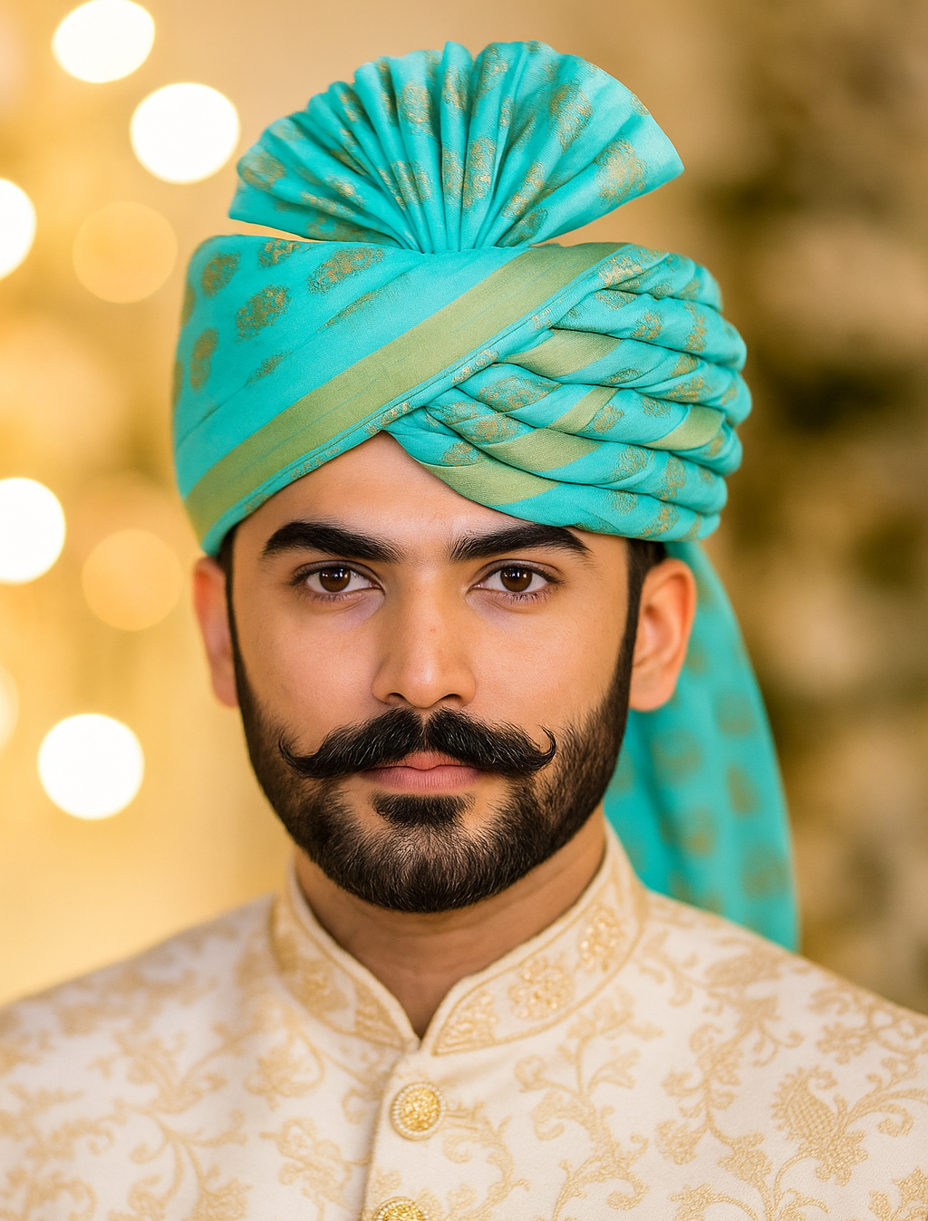 Sheriff Premium Colourful Safa for Groom & Wedding Guests | Traditional Turban for Indian Wedding & Festive Wear