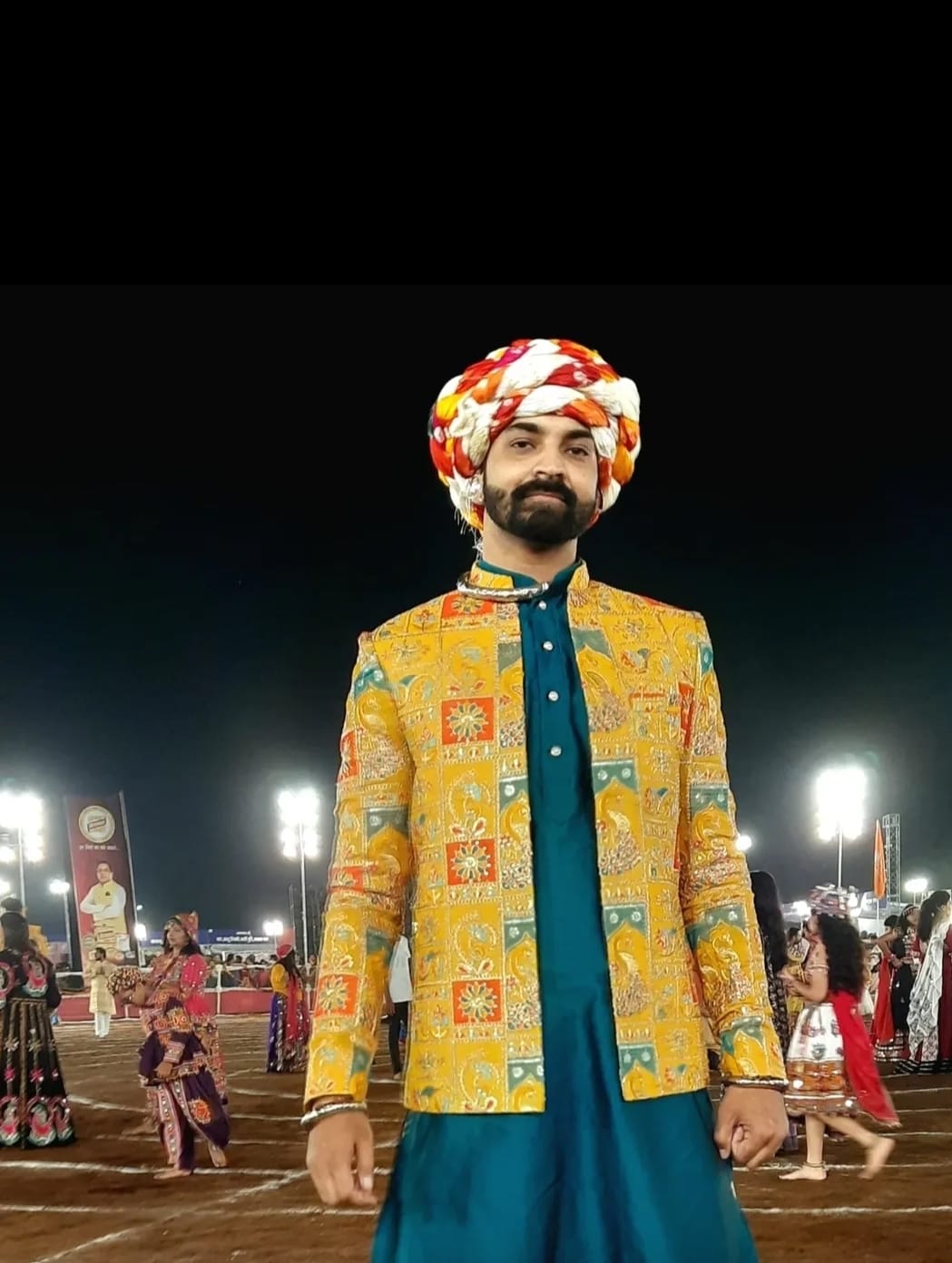 Sheriff Men’s Ethnic Printed Embroidery Jacket with Kurta afgani Set | Festive Wear | Wedding & Navratri Special