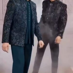 ✨ Sheriff Luxury Velvet Indo-Western Coat Suit